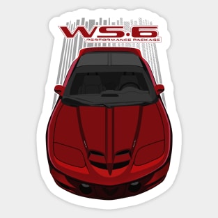 Pontiac Trans Am WS6 4thgen - Maple Red Sticker